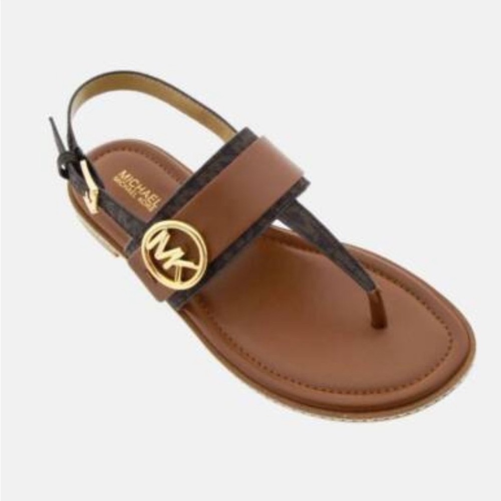 Michael Kors Carmen Thong Sandals Brown women’s size 9.5 - Picture 2 of 9